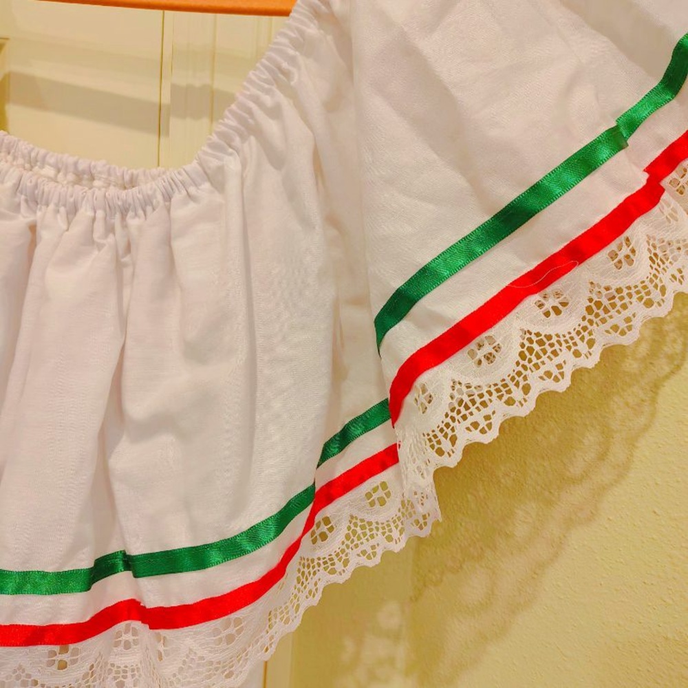 Authentic Mexican Dress Señorita Halloween Costume Cinco De Mayo Women L/XL - Picture 9 of 11